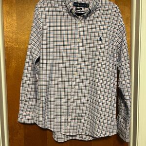 Ralph Lauren Men's Blue, pink, and white. Checkered Shirt